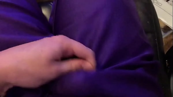 Solo Male Rubs One Out And Finishes In His Purple Shorts