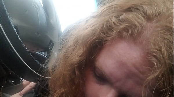 CurlyyRed Bbw Redhead Provides Roadhead On Country Roads