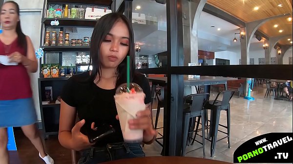 Drinking Caffe With Young Thai Gal