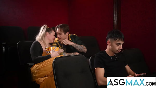 Inked Up Hunk's Secret Hookup With Twink Bursts In The Cinema!