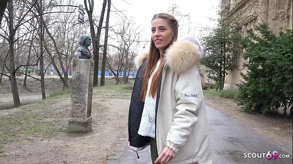 GERMAN SCOUT - CUTE DOLL EVELINE DELLAI IN LEGGINGS TRICKED TO UNCUT PICKUP FUCK