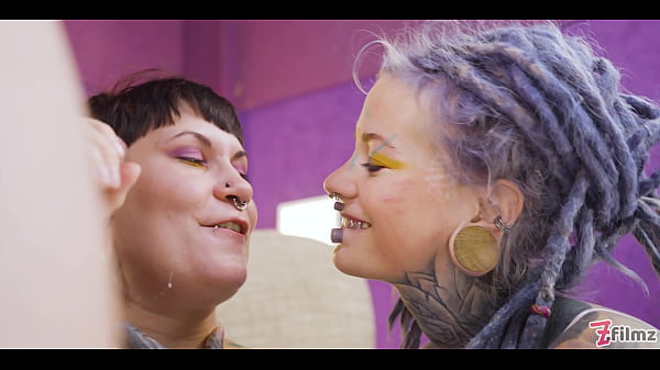 Inked Doll Gets Down And Dirty In A Trio With Two Edgy Alternative Dolls