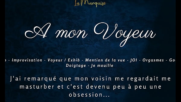 A Mon Peeping - French Audio Female Solo Multiple Climax Exhib