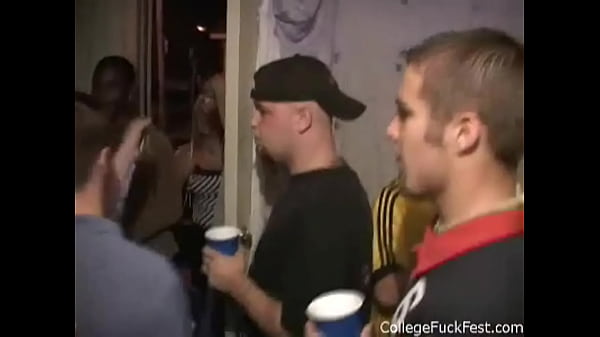 Attention Skank Perching And Hammerring During A College Ram Fest Party
