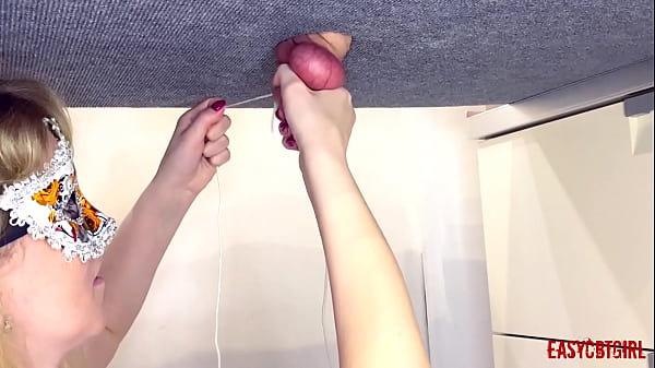 Hoe Tied The Ballsack And Clicks On Them With A Penetrate, She Indulges It AnnyCandy Painboy