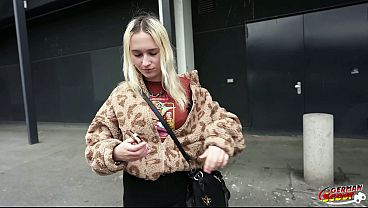 GERMAN SCOUT - Golden-haired Ukrainian Vegan Young-babe Lilelfie Get Multiple Peak At First Porn Casting
