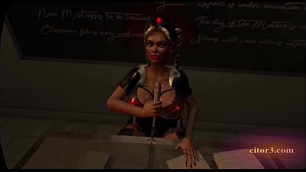 Citor3 3D VR Game Golden-haired Latex Medic Licks Cream Through Urethra Probe