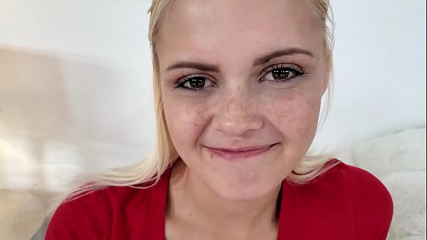 MADISON HART Cute Golden-haired Cutie Huge Shaft NO HANDS Fellatio And Drink The Load! WOW A