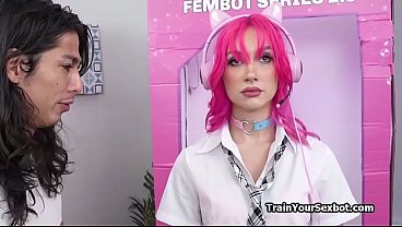 Gamer Fembots Breeding Mode Activated Gets Banged While She Plays