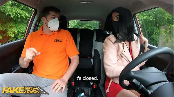 Fake Driving School Miss Dee Licks Instructor’s Disinfected Burning Cock
