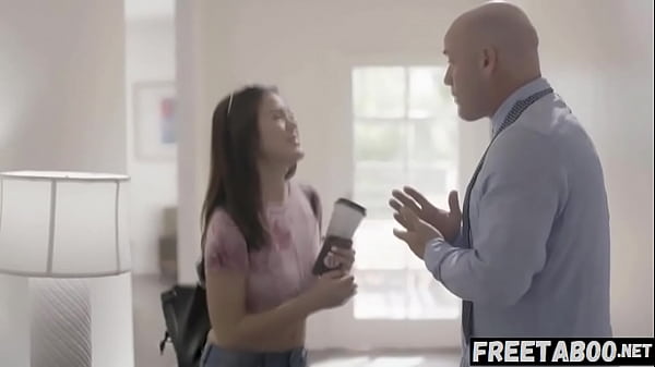 Angry Stepdad Derrick Pierce Makes A Scared Kendra Spade Wets Herself - Full Movie On FreeTaboo.Net