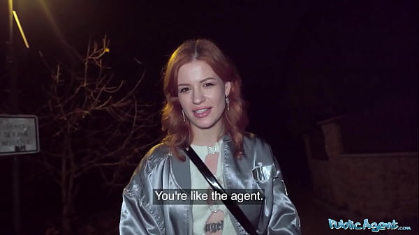 Public Agent Ginger Haired Chick Spurts All Over My Pole