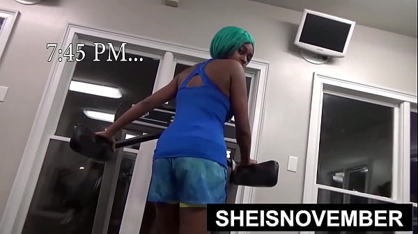 Indecent Exposure Fuck After Naked Walk In Gymnasium, Large Natural Jugs And Nips Out, Sweaty Dainty Ebony Twisted Sheisnovember Shapely Round Booty Showing Than Brutal Prick Ride