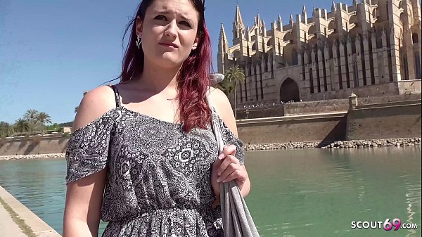 GERMAN SCOUT - Deutsche Urlauberin Melina Mit Roten Haaren Aufgerissen Und Am Pool Gefickt