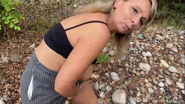 Top-heavy MILF Almost Caught While Plowing By The River