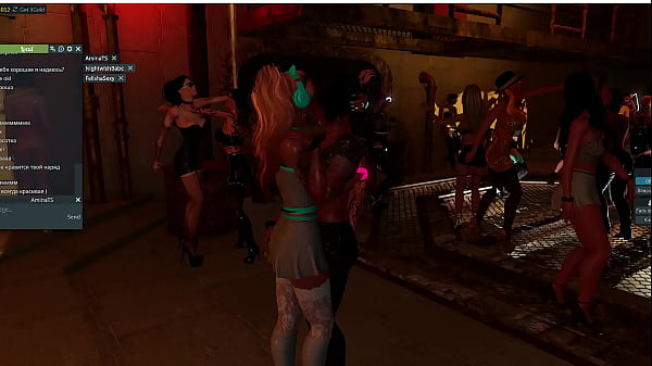 Two Genuine Sreamer Cam Models Snogging In 3D Porn Game