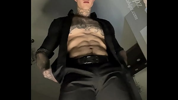 Getting Stripped And Talking Sleazy Before Massaging My Massive Dick