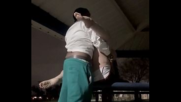 TwitterBabe “BigMilfGoddessX” Fucks Strange Black Fella At Park