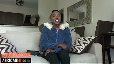Her BF Was Sucking Up Her Phone... This EBONY COED Bent Over And Got SAVAGE FUCKED While He Called