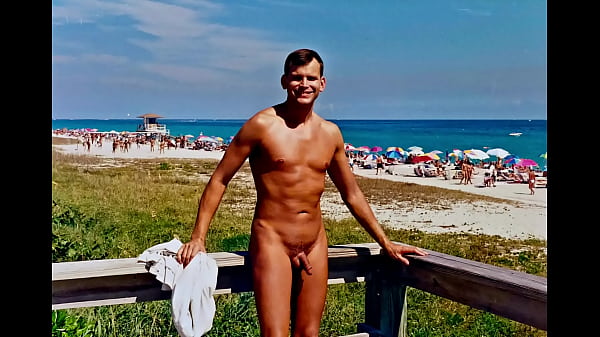 Vintage Unclothed In Public At Haulover Beach In Miami Beach