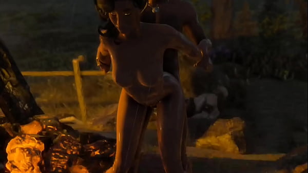 Skyrim B And L Mod - Doing Some Pounding Near A Camp And It Is Divine