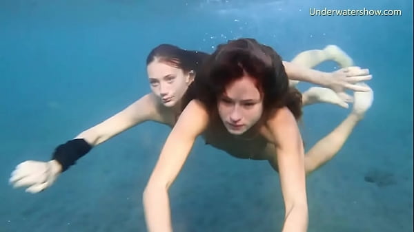 Lustful Delightful Honey In The Pool And Lesbos In Sea At Tenerife
