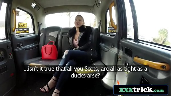 Busty Scottish Girl Georgie Lyall Railed On The Backseat Of A Taxi