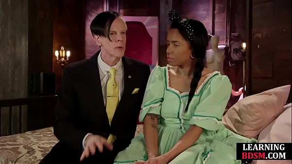 Black Cosplayer Fingered And Bdsm Slammed During Lesson