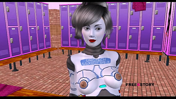 An Animated 3D Cartoon Porn Video - A Sexbot Robot Hottie Giving Sexy Poses Then Humping A Mans Dick In Reverse Straddle Ride Position.