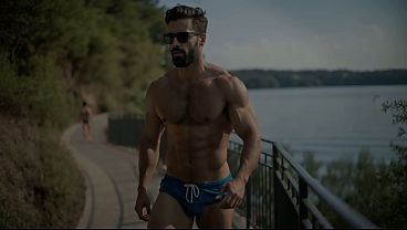Brief Blue Lake Stroll AI Vid