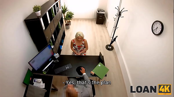 LOAN4K. Charmer With Fair-haired Hair Seduces On Husband With The Money Lender