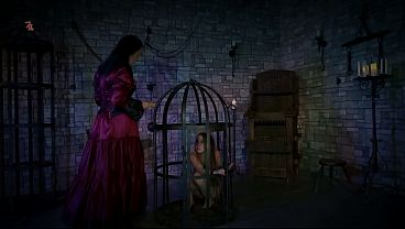 Fina Is Kept Nude In A Cage And Drools From Her Muzzle As She Greedily Eats Food From The Countess's Hand (preview)