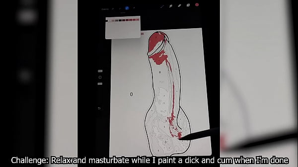 Painting A Dick From A Cock Coloring Book