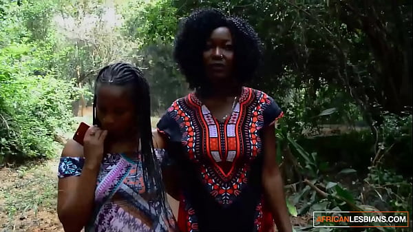 After Romantic Stroll In The Jungle Black Lesbians Snack On African Snatch