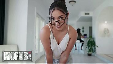 MOFOS - Tempting Madison Wilde And Her Boyfriend Risk Getting Caught As They Hook Up In The Living Room’s Shadows