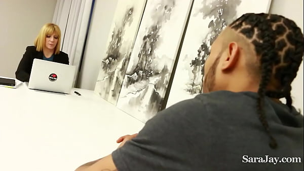 Frisky Manager HOTWIFE Sara Jay Gets Her Coworker A BJ Instead Of A Raise!