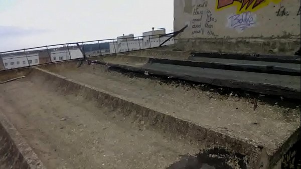 Public Masturbating On Roof