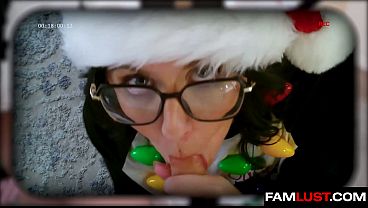Stepfamily Corners Chick Doing Porn And Nails Her By Christmas Tree To Show Savor