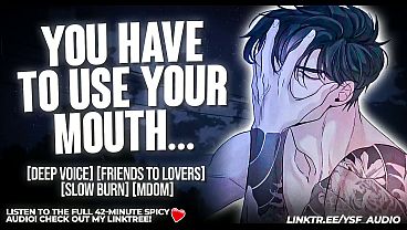 ENORMOUS ROOMMATE SINKS MONSTER MEAT DOWN YOUR GULLET | AUDIO CHARACTER PLAY