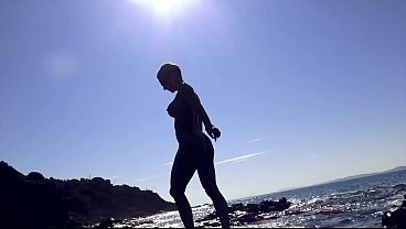 Monica Del Rey Wonderful Shaped Ass Play Hoe On The Beach