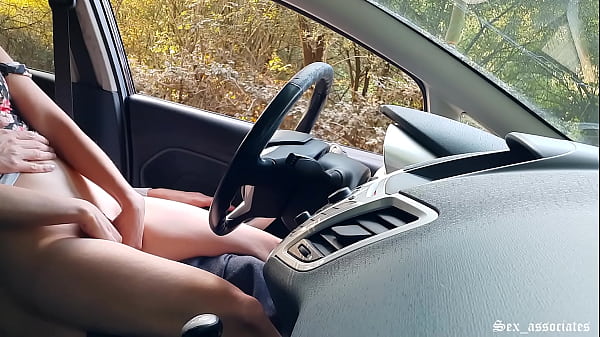 Public Cock Show! A Naive Cutie Caught Me Pumping Off In The Car In A Public Park And Help Me Out.