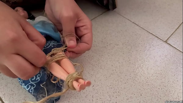 Nasty Voodoo Witch Binds 18-Year-Old Barbie Bitch