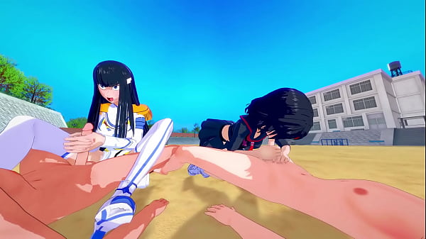 Sizzling 4Some Sex With Ryuko Matoi And Satsuki Kiryuin - Anime Porn
