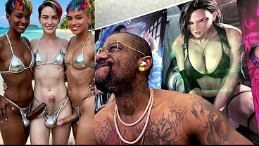 Load Spraying Transgenders Welcomes You To Ladyboy Island, Buzzcut Trans Chick Cum Soaks Her Face While Getting Railed, Thicc Prick Trans Yanking Off And Blowing Rough, Jizz