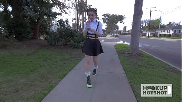 Face Blasted Babe Lucie Kline Laps A Large Lollipop Aft Smashing! - Full Video