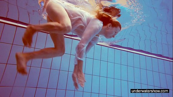 Lovely Melissa Plays Underwater