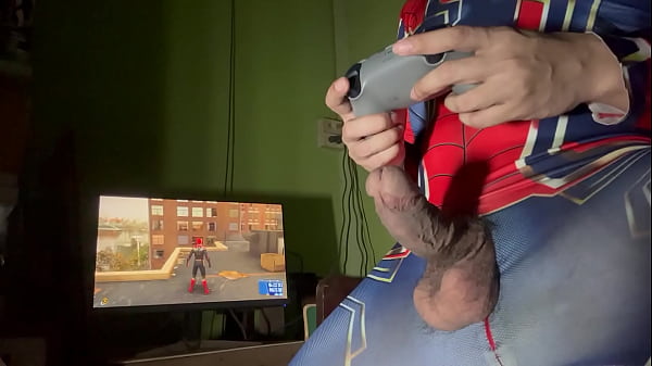 Spiderman Playing His Game.