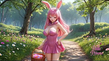 Easter Bunny Character Dress Girl Scene Little Doll Fantasy Teaser AI NSFW