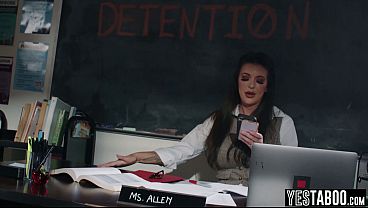 COUGAR Instructor Makes Cutie Students Fuck In Class While She Watches