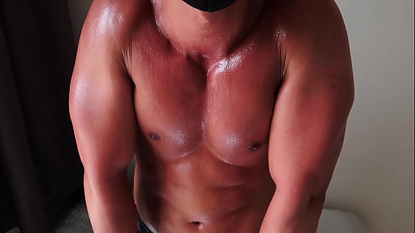 Glossy Muscle Flexing Sweat Out